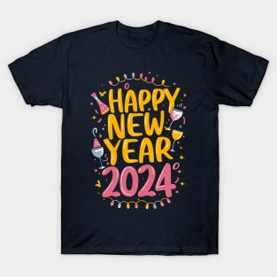 Happy New Year-2024 T-Shirt